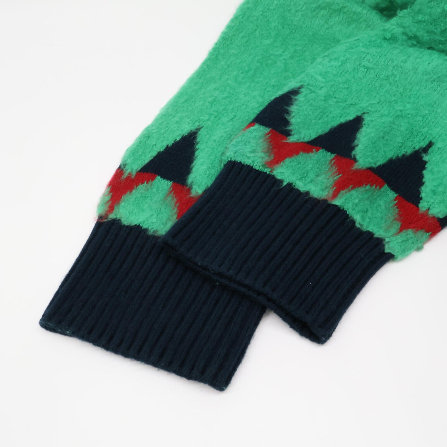 sacai サカイ 24SS グリーン 24ー03333M ジャガードニットカーディガン トップス 1