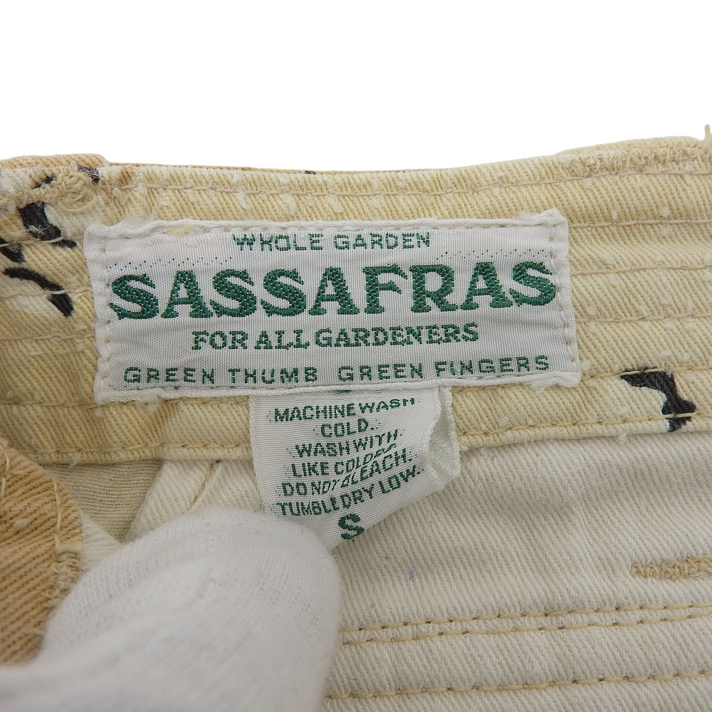 SASSAFRAS ササフラス チョコチップ 迷彩 フォールリーフパンツ ボトムス メンズ ベージュ系 S ボトムス S