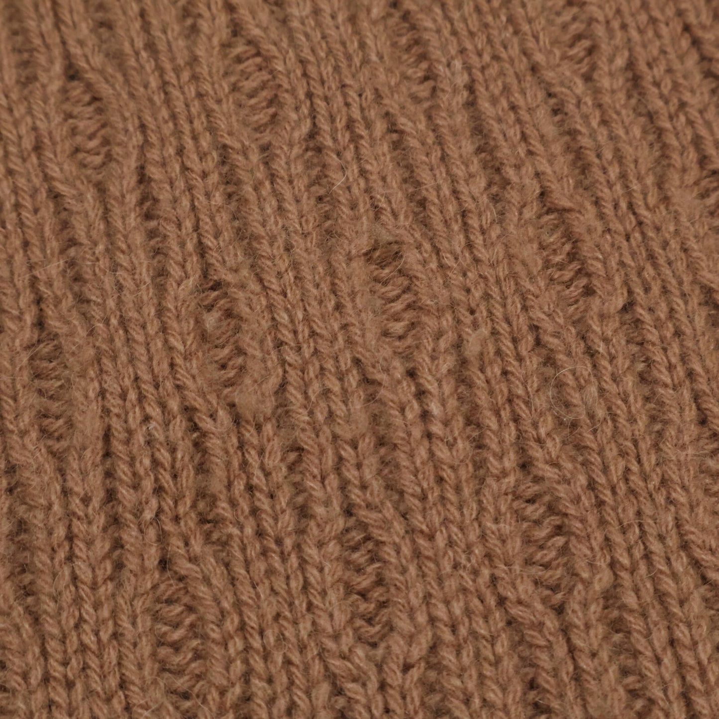 ZANONE ザノーネ ブラウン 7ゲージウールヘリンボーンケーブルクルーネックニット トップス 50