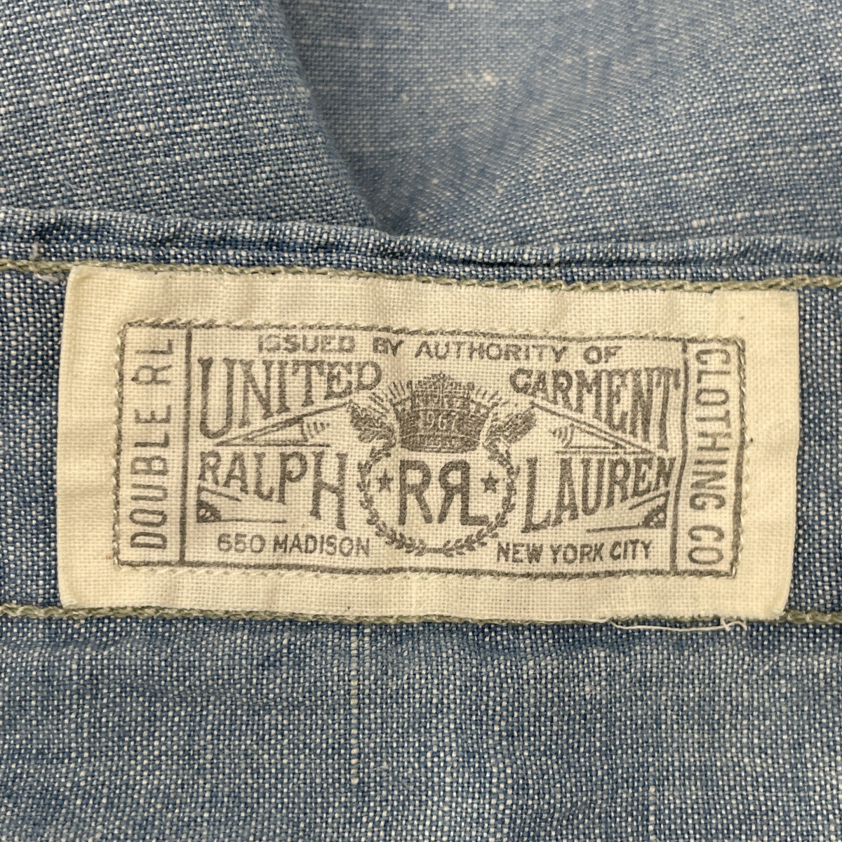 RRL ダブルアールエル ライトブルー ハーフスリーブ シャツ トップス M