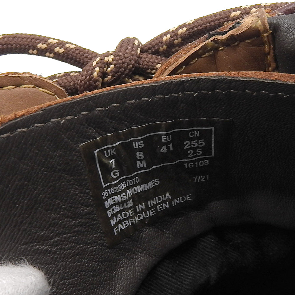 Clarks クラークス 未使用 ダーストンハイ ブリティッシュタンレザー ブーツ シューズ メンズ ブラウン 7G シューズ 7G(UK)