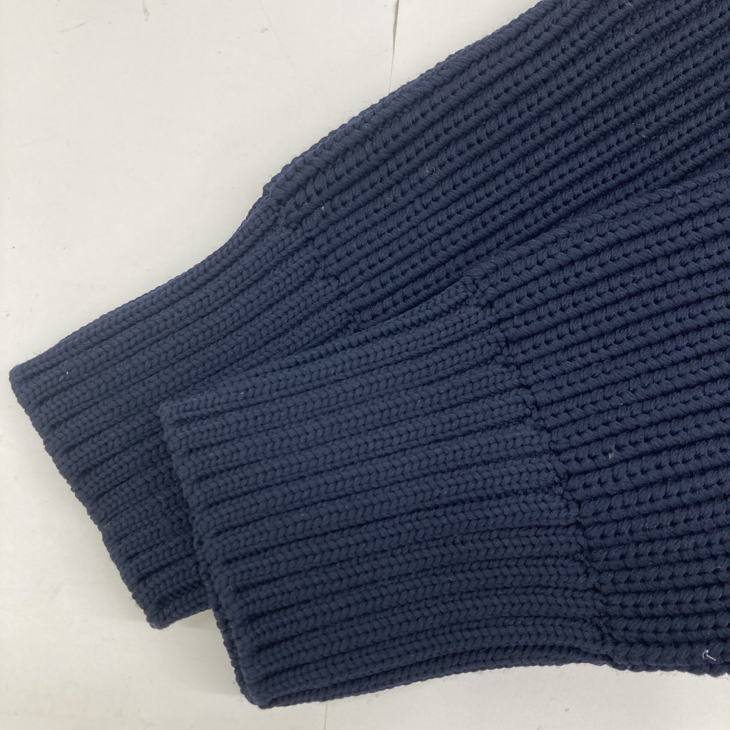 sacai サカイ 23-02985M ブラウン×ネイビー エリックヘイズ エンブロイダリーロゴ ニット ジャケット ジャケット 1