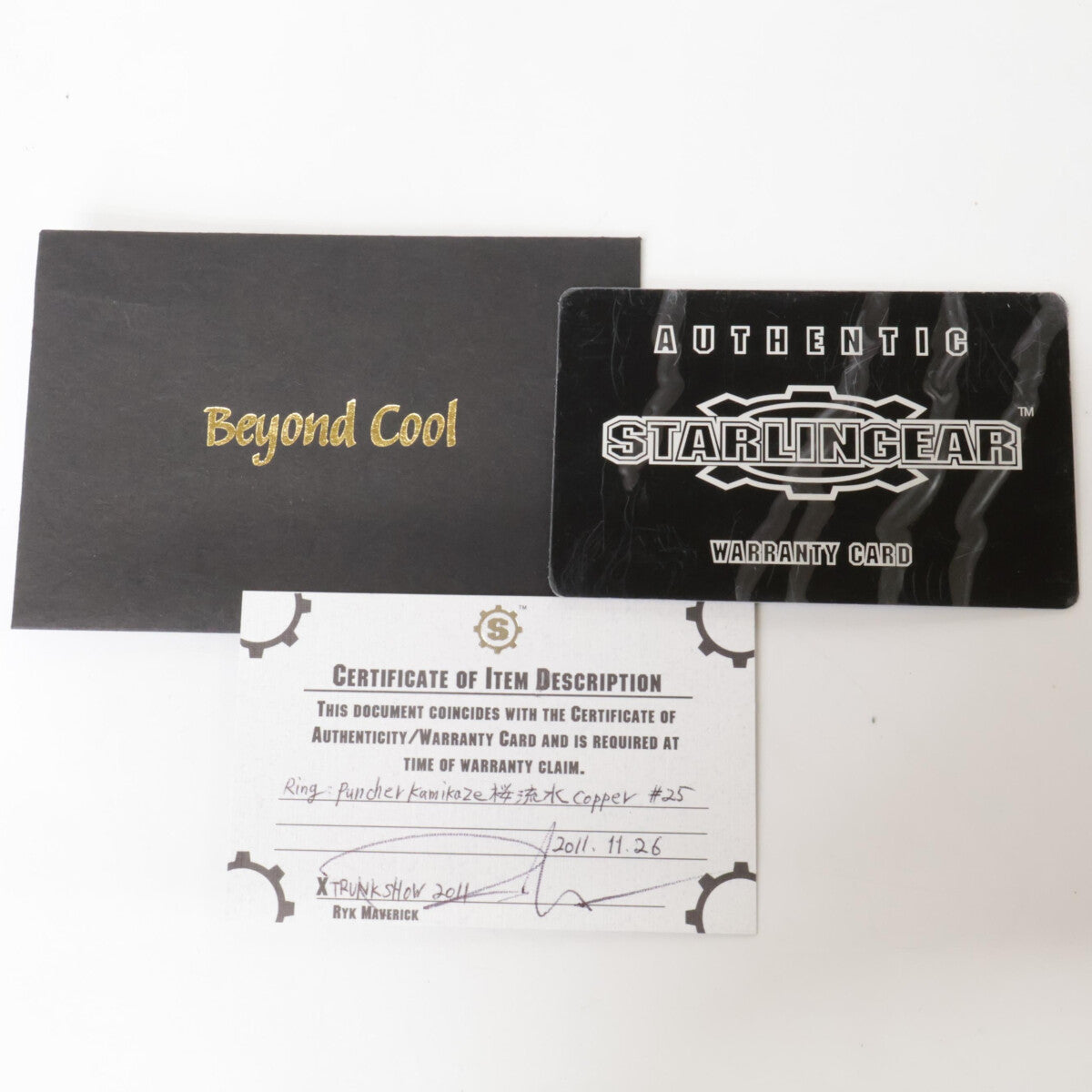 STARLINGEAR スターリンギア KAMIKAZE カミカゼ 桜流水 コッパー パンチャー リング 指輪