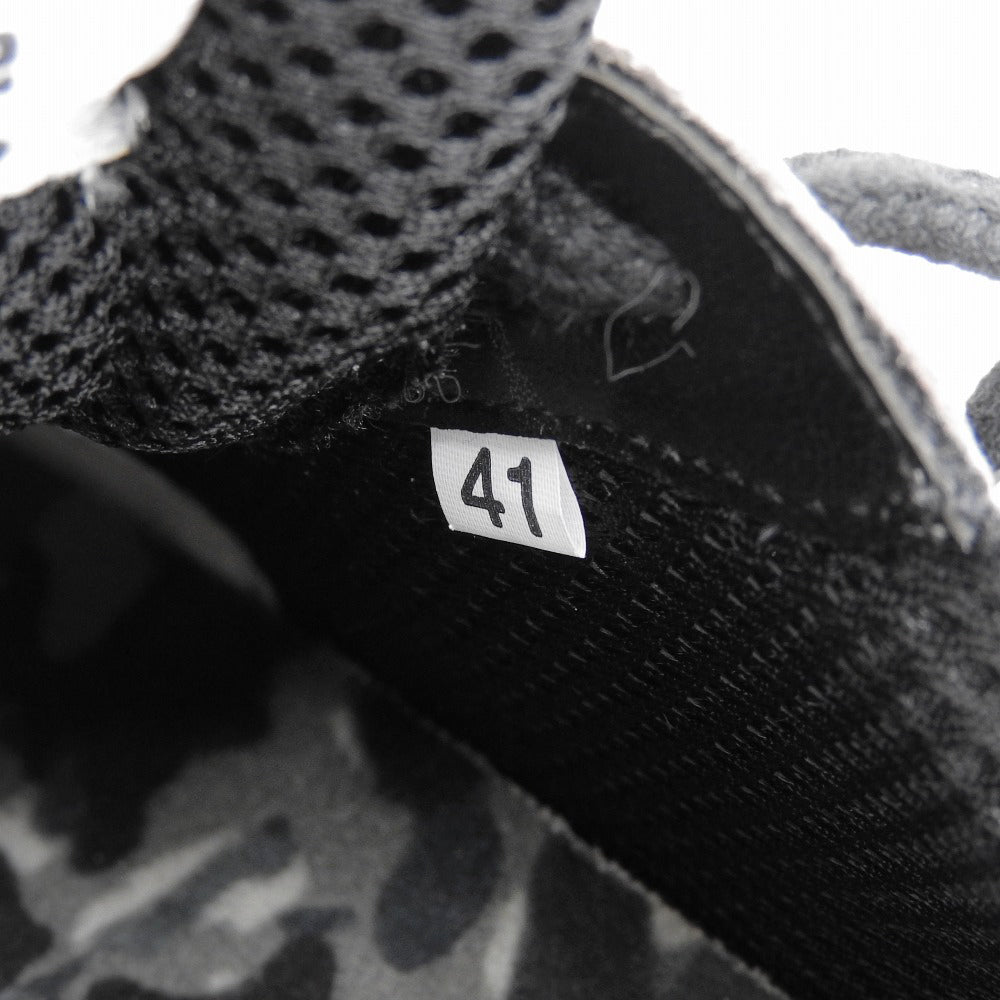 URBAN SUN アーバンサン 未使用 ANDRE ローカットスニーカー カモフラソール スエード シューズ メンズ ブラック×グレー 26.5cm シューズ 41