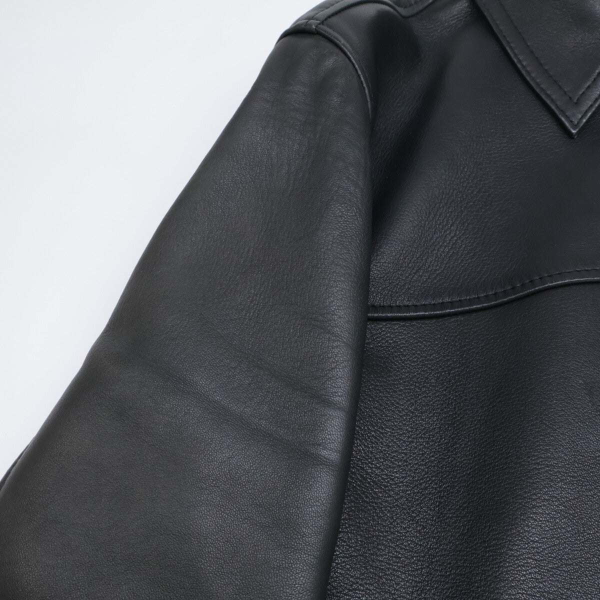 666 666トリプルシックス JLM-15TF ブラック シープスキン レザーブルゾン ジャケット M