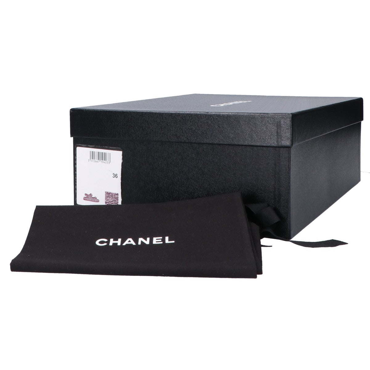 CHANEL シャネル G35927 ココマーク ツイード/レザー フラット サンダル 36C