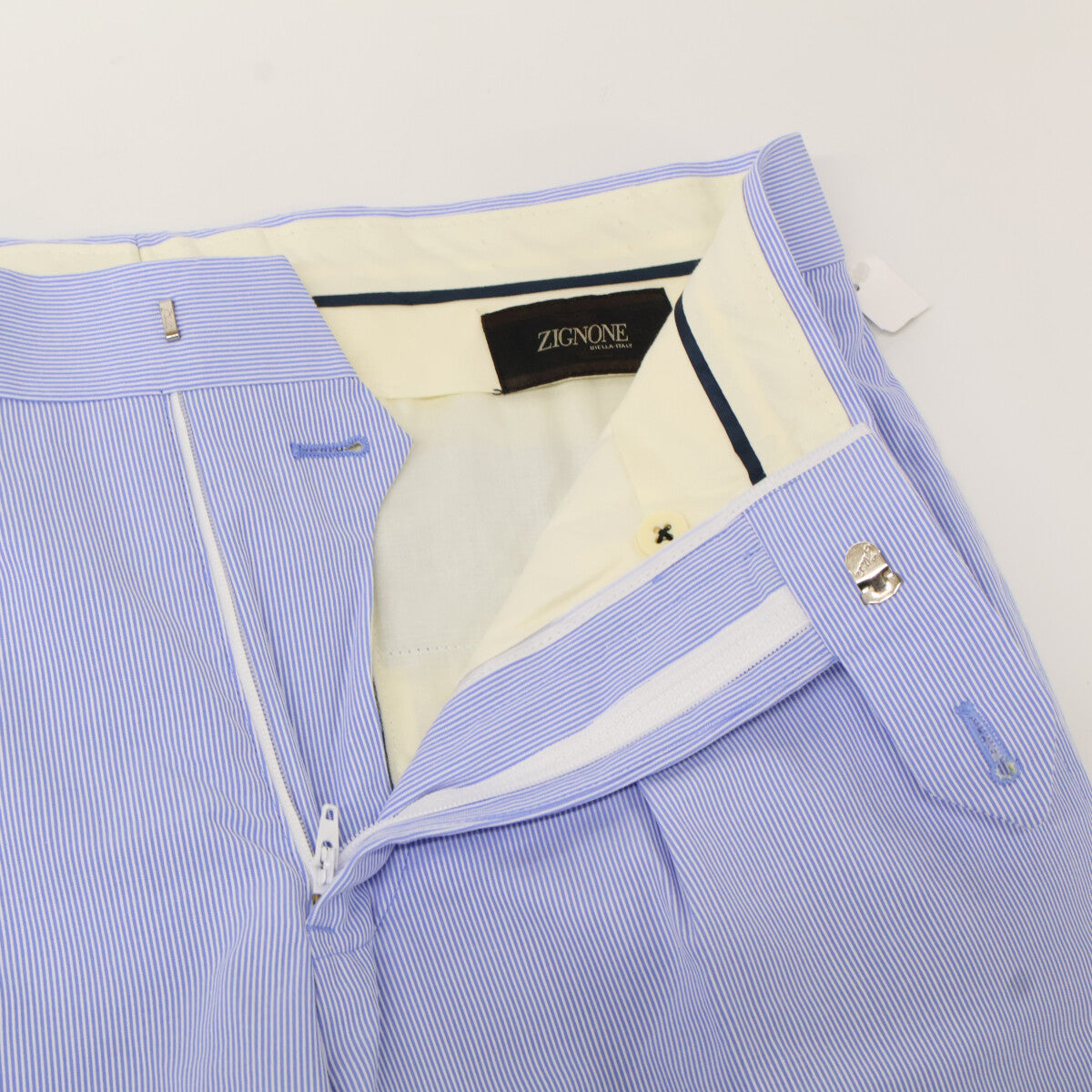 Brooks Brothers ブルックスブラザーズ ブルー ストライプ ZIGNONE スラックス ボトムス W30