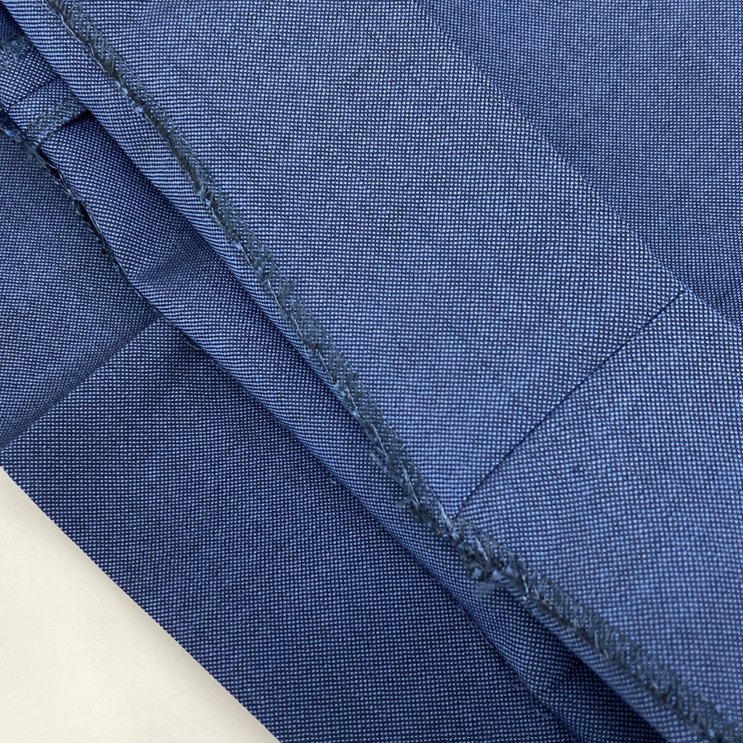 BALENCIAGA バレンシアガ 15SS 372044 ブルー ウール タック ハーフパンツ ボトムス 46