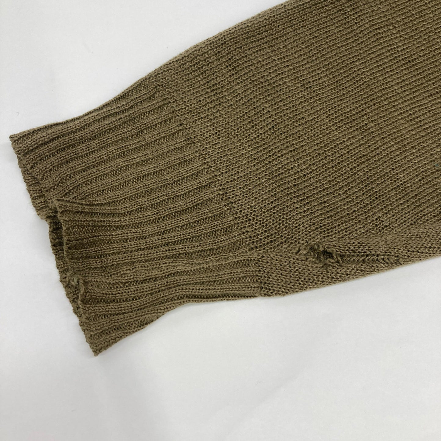 COMMEdesGARCONS HOMME コムデギャルソンオム IN-100030 カーキ リネン メッシュ ニット 切り替えセーター トップス 表記無し