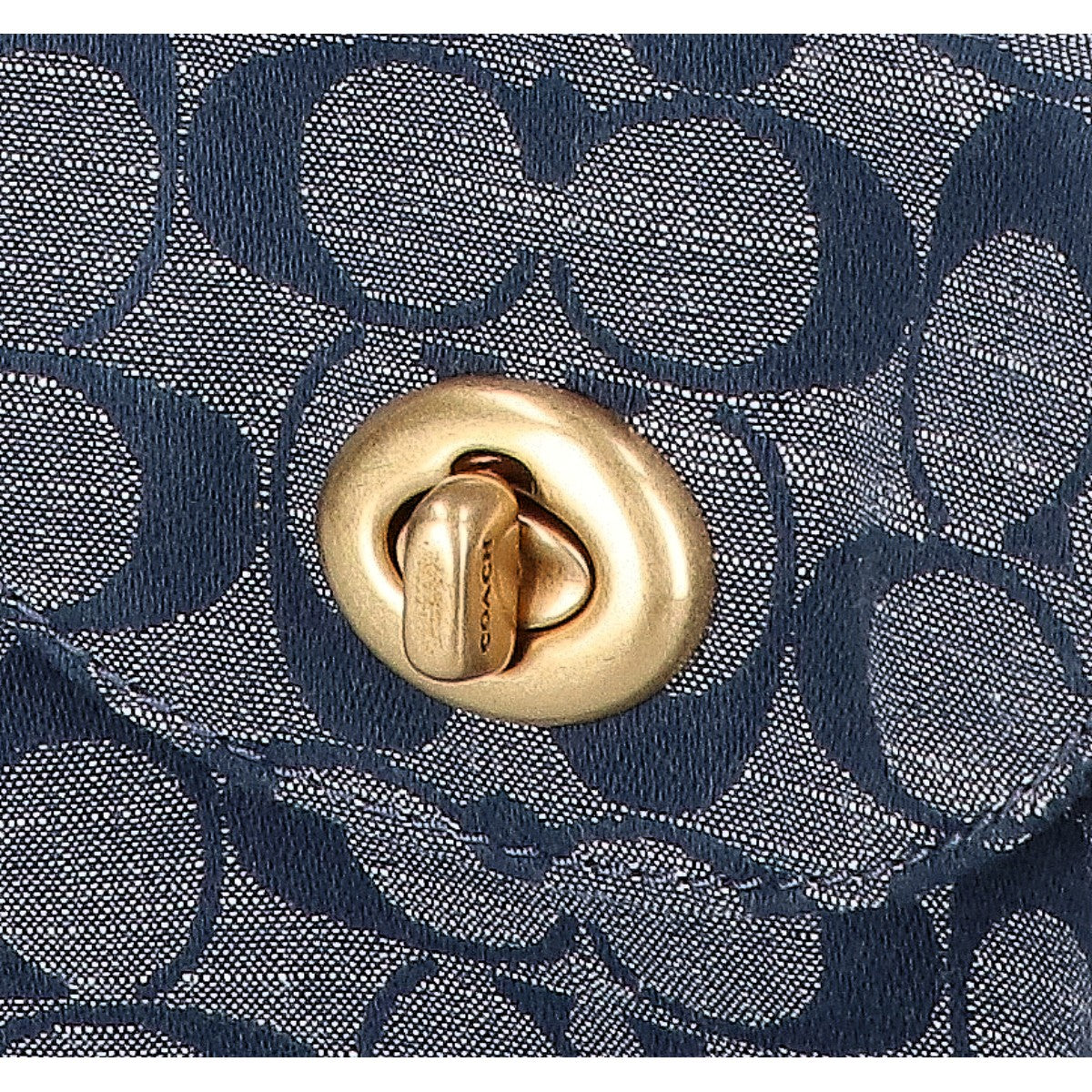 COACH コーチ 【美品】3240 シグネチャーシャンブレー カード ショルダーバッグ