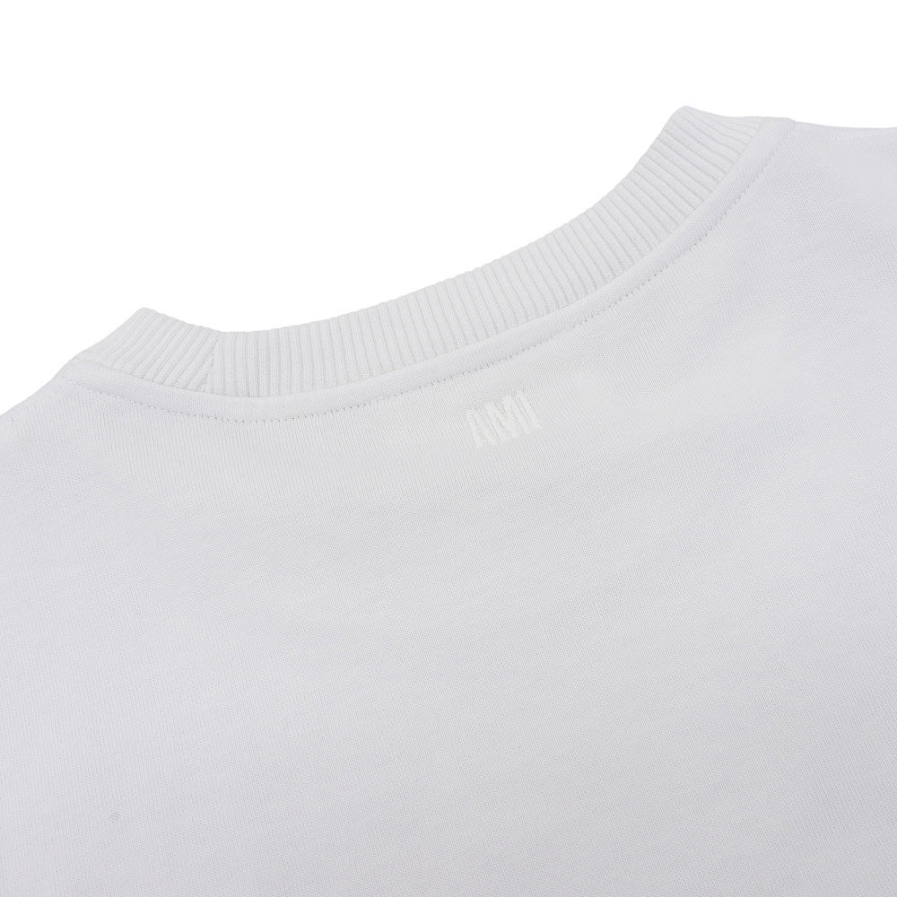 AMI PARIS アミパリス 美品 PARIS ADC TSHIRT BRANC Tシャツ トップス レディース 白 ホワイト L トップス L