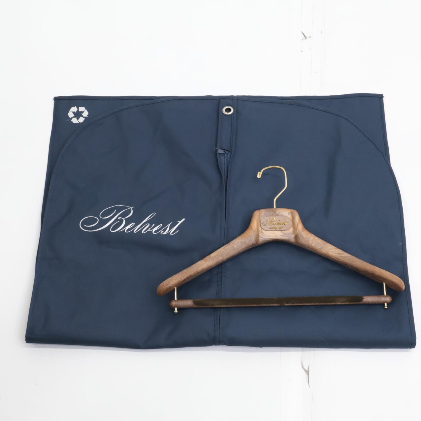 Belvest ベルベスト G10647 ブルー×ブラウン ウール チェック JACKET IN THE BOX 3Bジャケット ジャケット 50