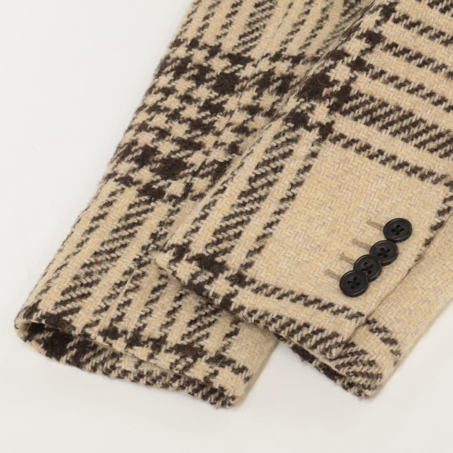 Sartorio サルトリオ SS405S ブラウン チェック ウール×アルパカ チェック ウールコート コート 表記なし