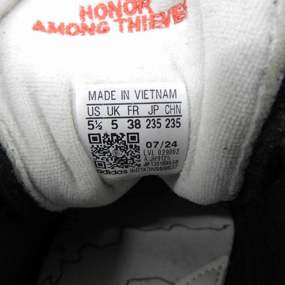 adidas アディダス 美品 ハンドレッドシーヴス パロス ヒルズ スニーカー シューズ レディース ブラック×レッド 23.5cm JH9125 シューズ 5 1/2(US)