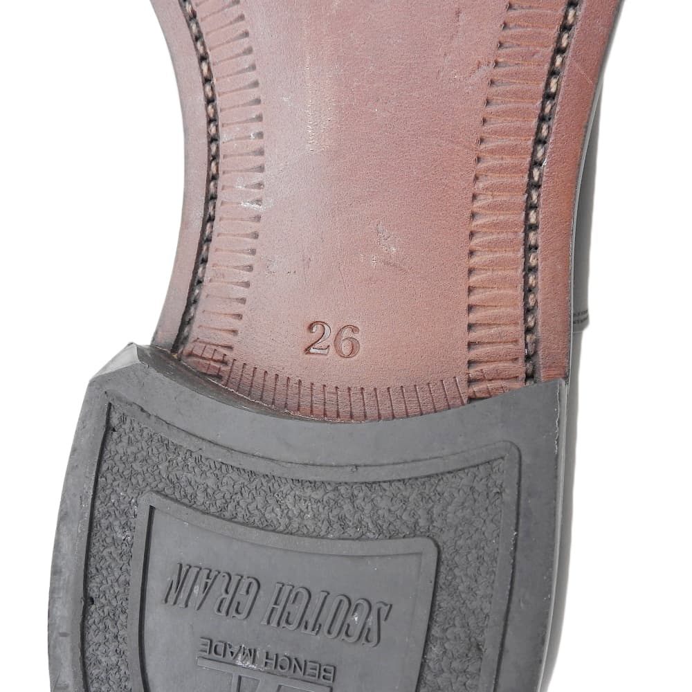 SCOTCH GRAIN スコッチグレイン 美品 レザー ストレートチップシューズ シューズ メンズ ブラック 26 T 0016 シューズ 26