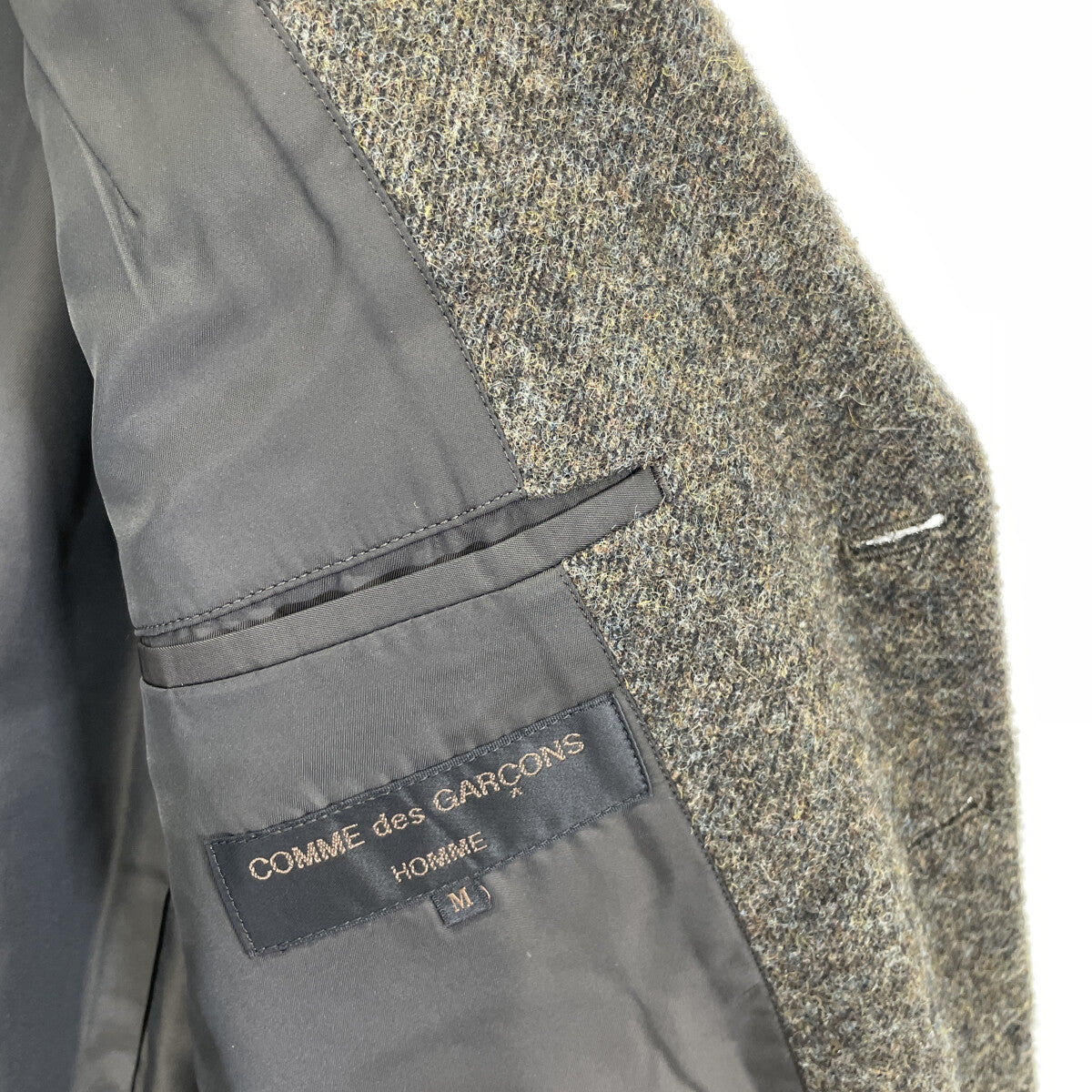 COMMEdesGARCONS HOMME コムデギャルソンオム HJ-07013M カーキ メランジ AD1998 田中オム 4Bテーラードジャケット ジャケット Ⅿ