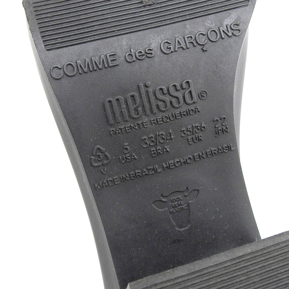 COMMEdesGARCONS コムデギャルソン プレーン PVC ヒールパンプス レディース ブラック 22cm シューズ 5(US)