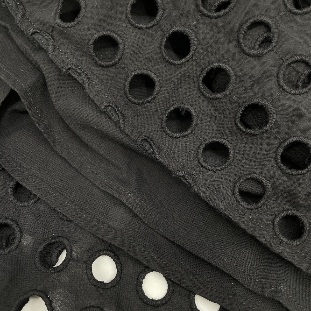 CLANE クラネ 24SS ブラック 16112-5272 ホールドットキャミソールワンピース ワンピース 0