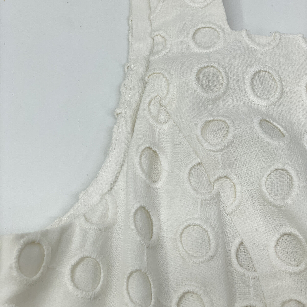 CLANE クラネ 24SS ホワイト 16112-5272 ホールドットキャミソールワンピース ワンピース 0