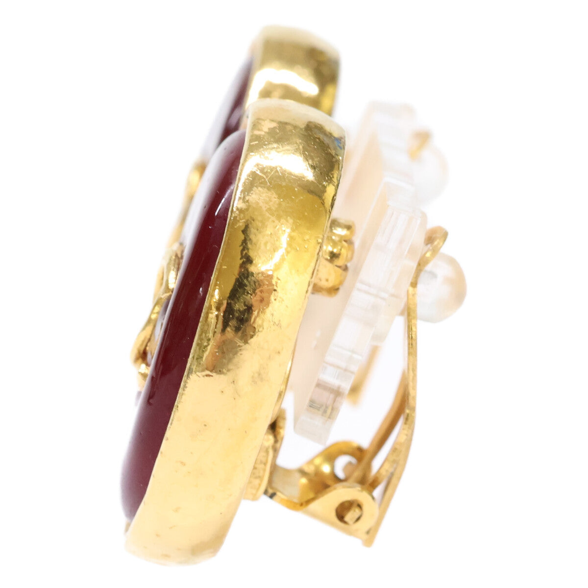 CHANEL シャネル 93A ココマーク グリポア オーバル イヤリング