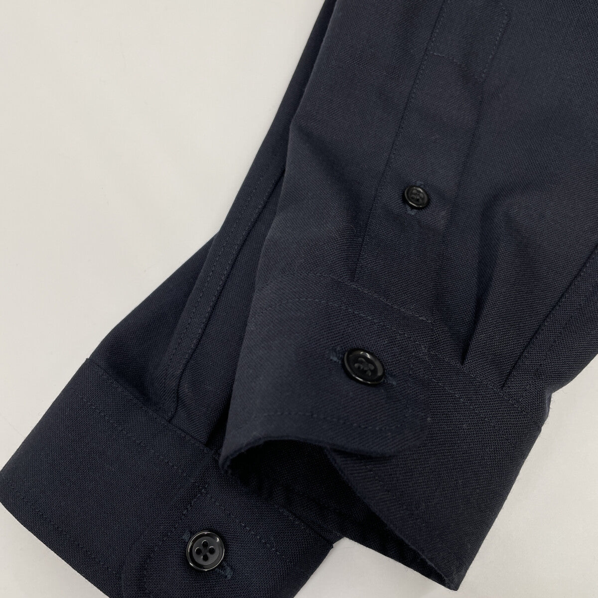 AMI PARIS アミパリス ネイビー H18C001.218 ウール100 ロングスリーブ シャツ トップス 41