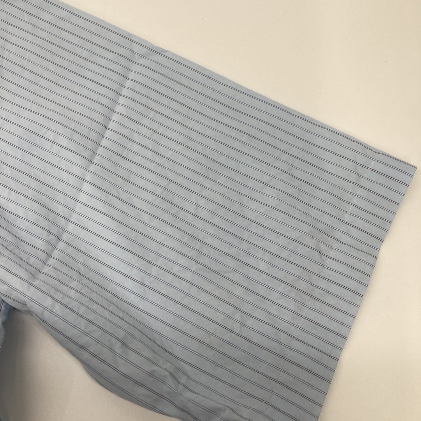 AURALEE オーラリー ブルー SUVIN HIGH COUNT CLOTH ストライプハーフスリーブシャツ トップス 5