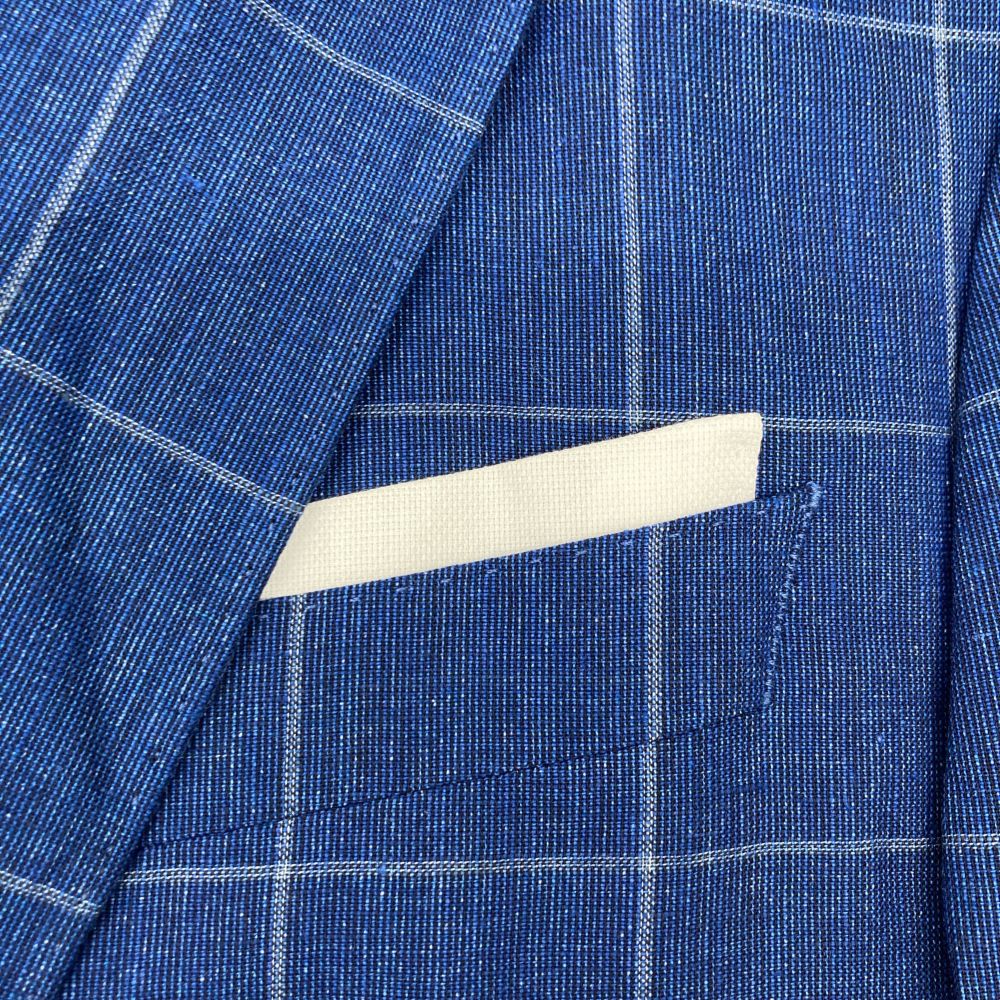 BOSS ボス 【新品同様/国内正規】50540502 ウィンドぺーン スリムフィット リネン混 テーラード ジャケット 46