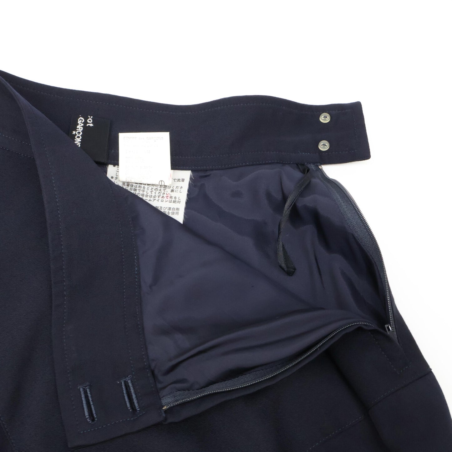 tricotCOMMEdesGARCONS トリココムデギャルソン ネイビー TS-11001M ウール100 スカート スカート M