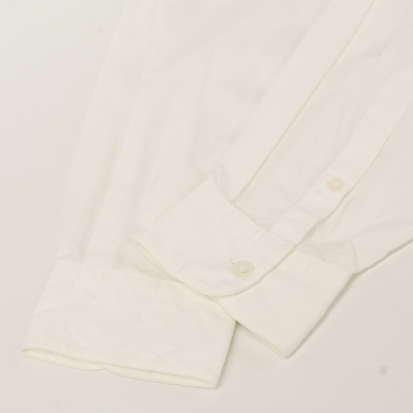 TOMORROWLAND トゥモローランド ホワイト BRITISH POPLIN バンドカラーシャツ トップス M