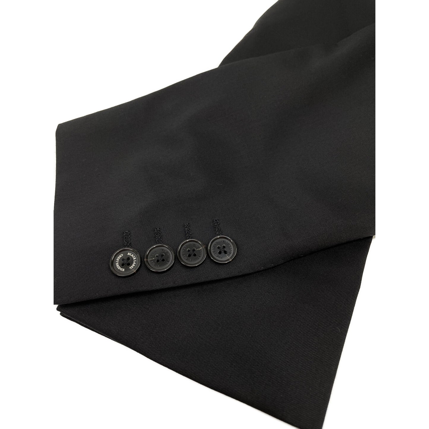 BLACK LABEL CRESTBRIDGE ブラックレーベルクレストブリッジ ブラック 51D02-203-09 ウール混 テーラードジャケット ジャケット M