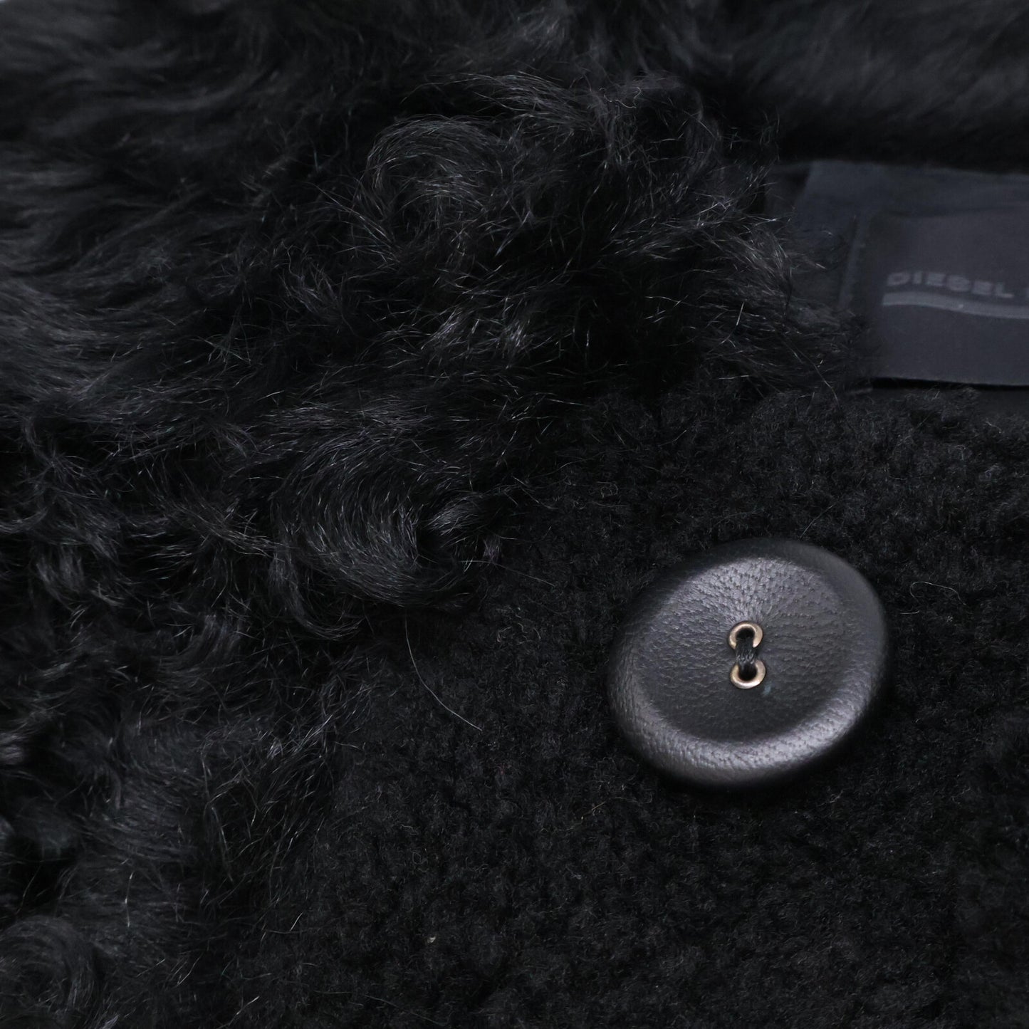 DIESEL BlackGold ディーゼルブラックゴールド 【美品/国内正規】00SFI9 BGMDIFW18 ラム ムートン ファー コート 44