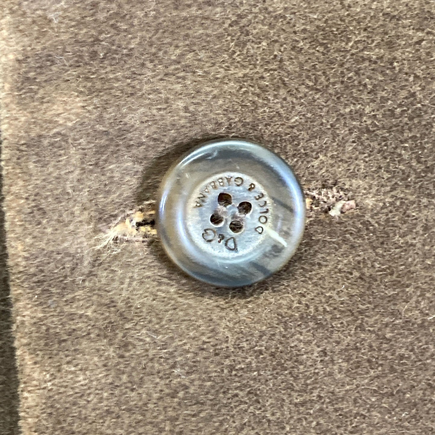 D&G ディーアンドジー ブラウン モールスキン×チェック ベスト ベスト 32/46