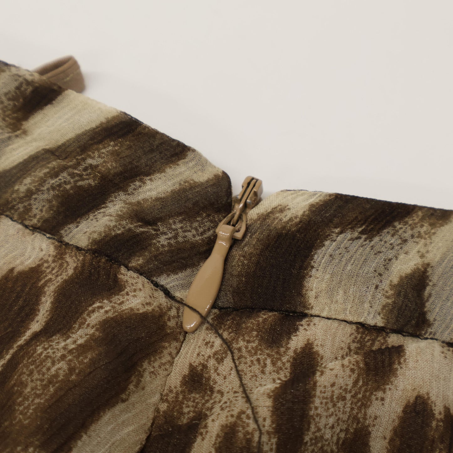 VALENTINO ヴァレンティノ ROMA ベージュ 12677 シルク レオパード柄 スカート スカート 40/4