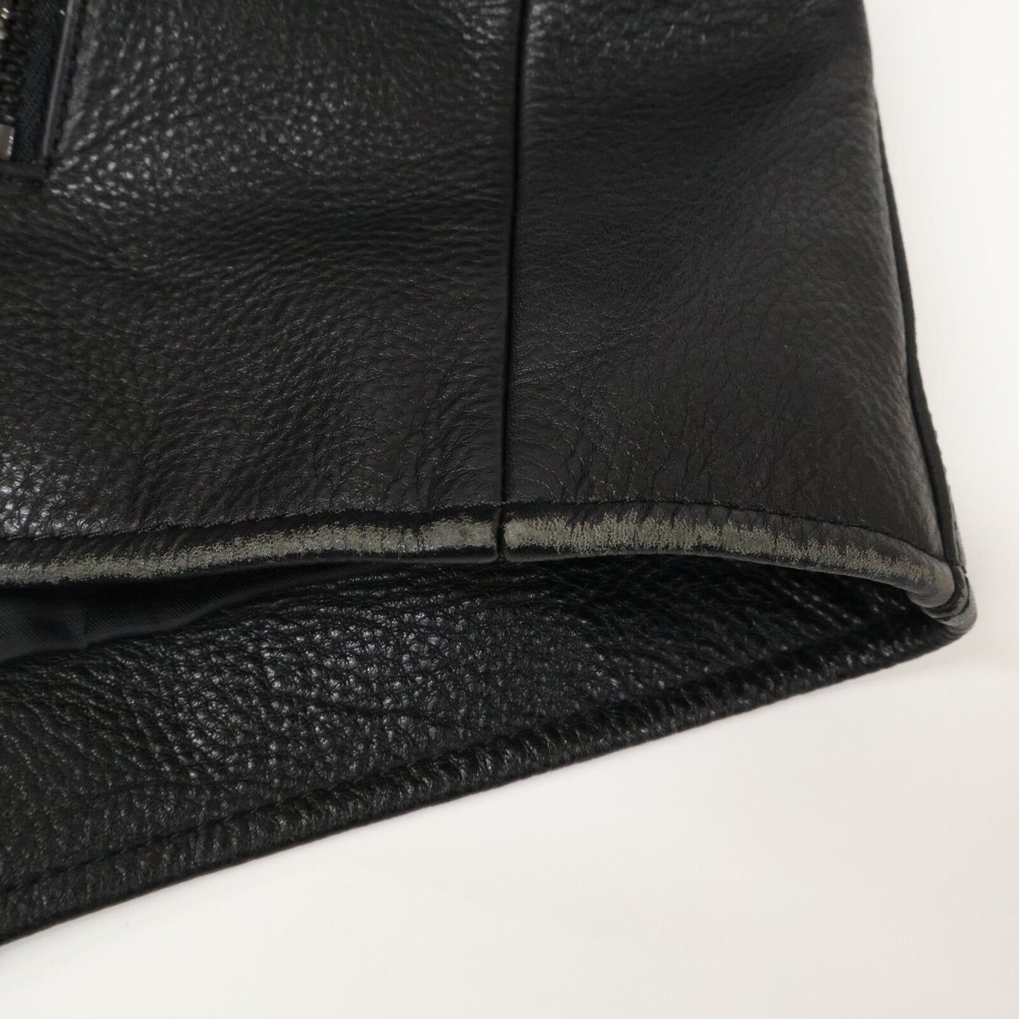 COACH コーチ F86594 ブラック カウレザー シングルライダースジャケット ジャケット S