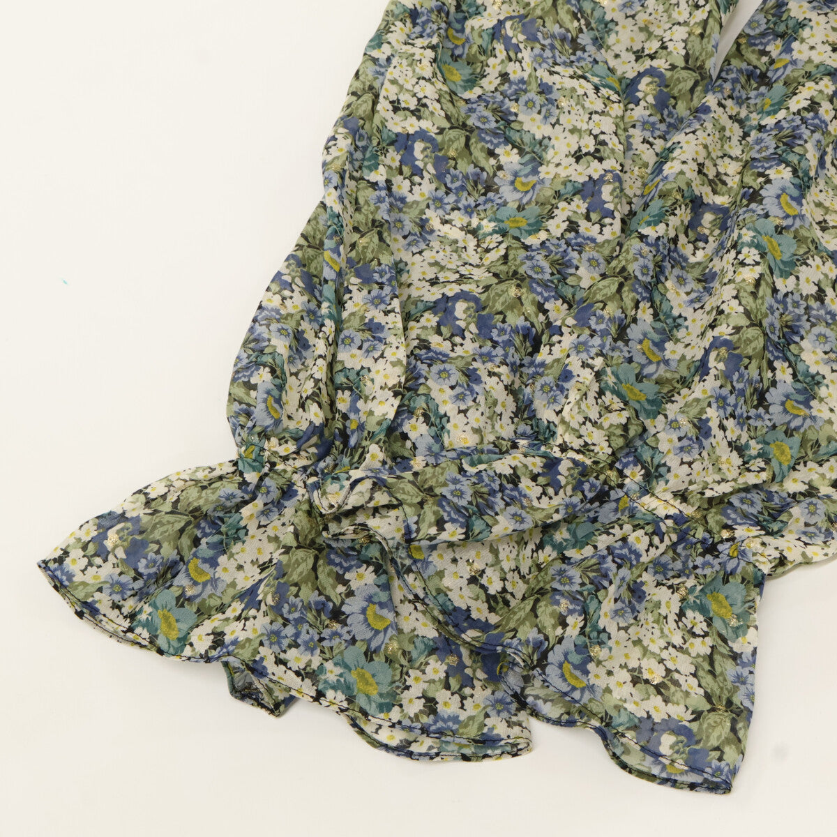 CELINE セリーヌ 【美品/国内正規】2R618179J フラワープリント シルク オフショルダー マキシドレス/ ワンピース 36