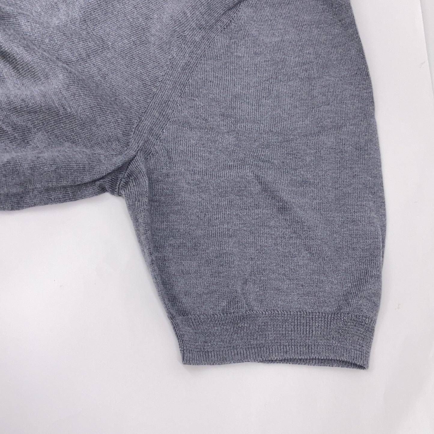 TOMORROWLAND トゥモローランド 61-02-12-02002 グレー シルクコットン ニットポロシャツ SESIA トップス M