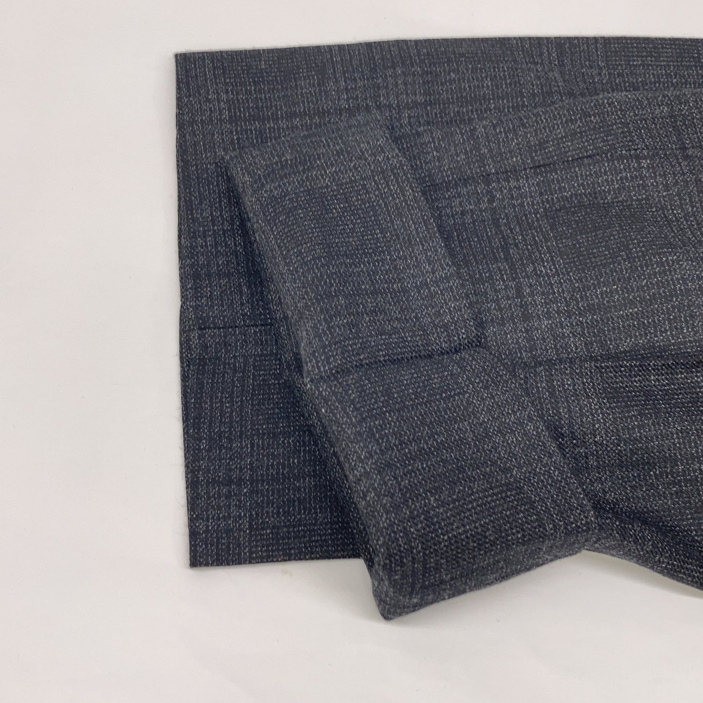 TOMORROWLAND PILGRIM トゥモローランドピルグリム ブラック ウーステッドツイード バックシャーリングスリムスラックス ボトムス 46