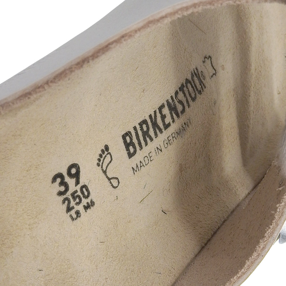 BIRKENSTOCK ビルケンシュトック 新品同様 アリゾナBS レザー サンダル EVA レギュラーフィット シューズ メンズ 白 ホワイト 39 シューズ 39