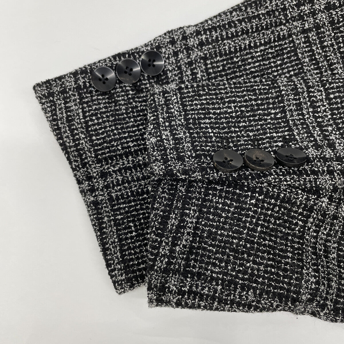 TOMORROWLAND PILGRIM トゥモローランドピルグリム 【美品】61-07-21-07007 Angelico リングツイード シングル2B ジャケット 46