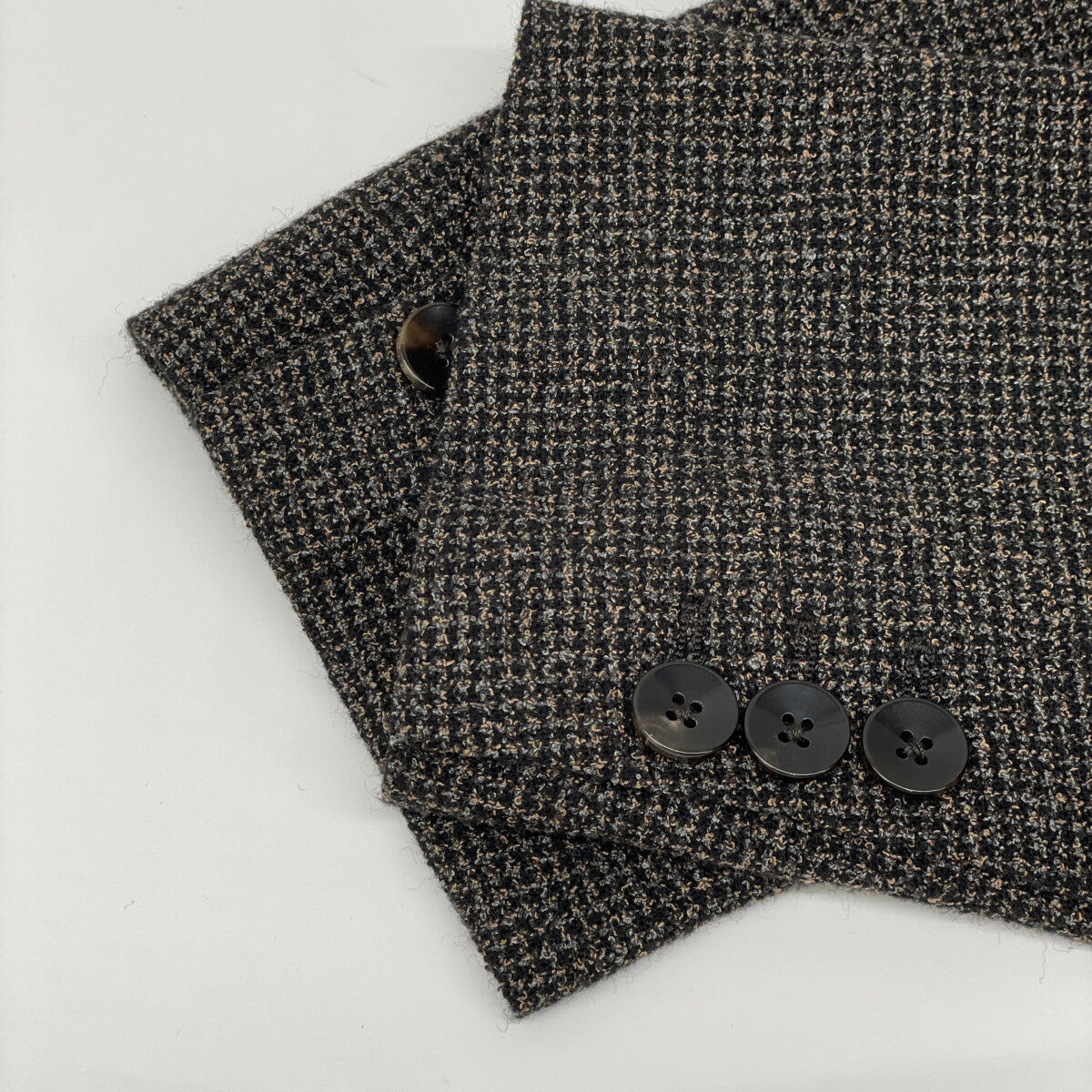 TOMORROWLAND PILGRIM トゥモローランドピルグリム 【美品】61-07-14-07002 ANGELIC リングツイード シングル2B ジャケット 46