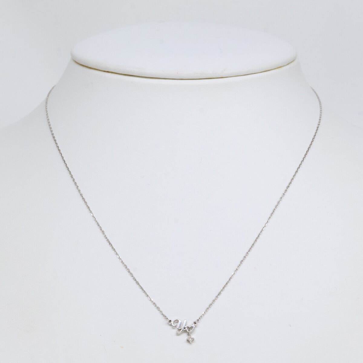 ヨンドシー 4℃ Canal 4℃ カナルヨンドシー K10 イニシャル Y ダイヤモンド ネックレス