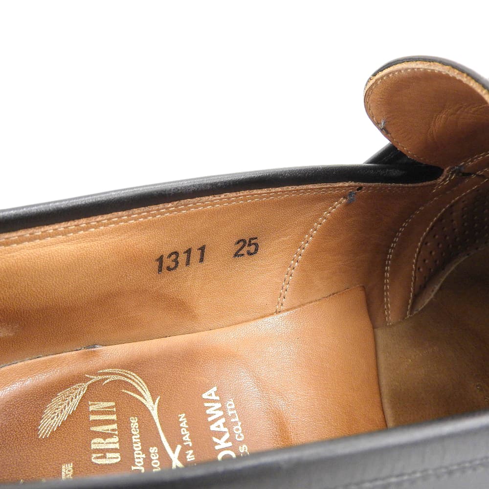 SCOTCH GRAIN スコッチグレイン 撥水レザー レイン ローファー シューズ メンズ 25 1311 シューズ 25EEE
