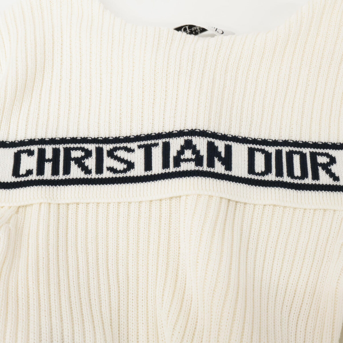Christian Dior クリスチャンディオール 美品 444S64AM789 Ecru Dioriviera セーター トップス 34