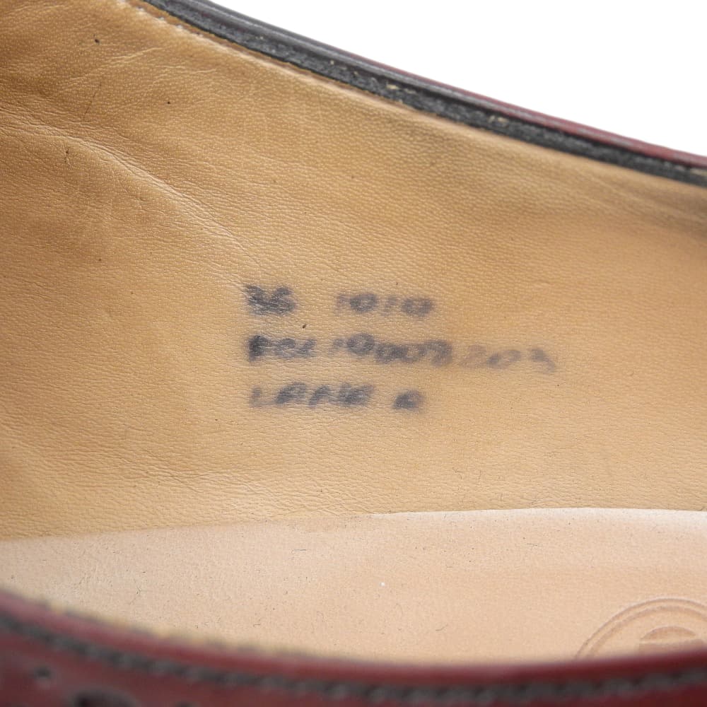 Church's チャーチ 美品 LANA ウィングチップ ダブルモンク シューズ メンズ バーガンディ 36 シューズ 36