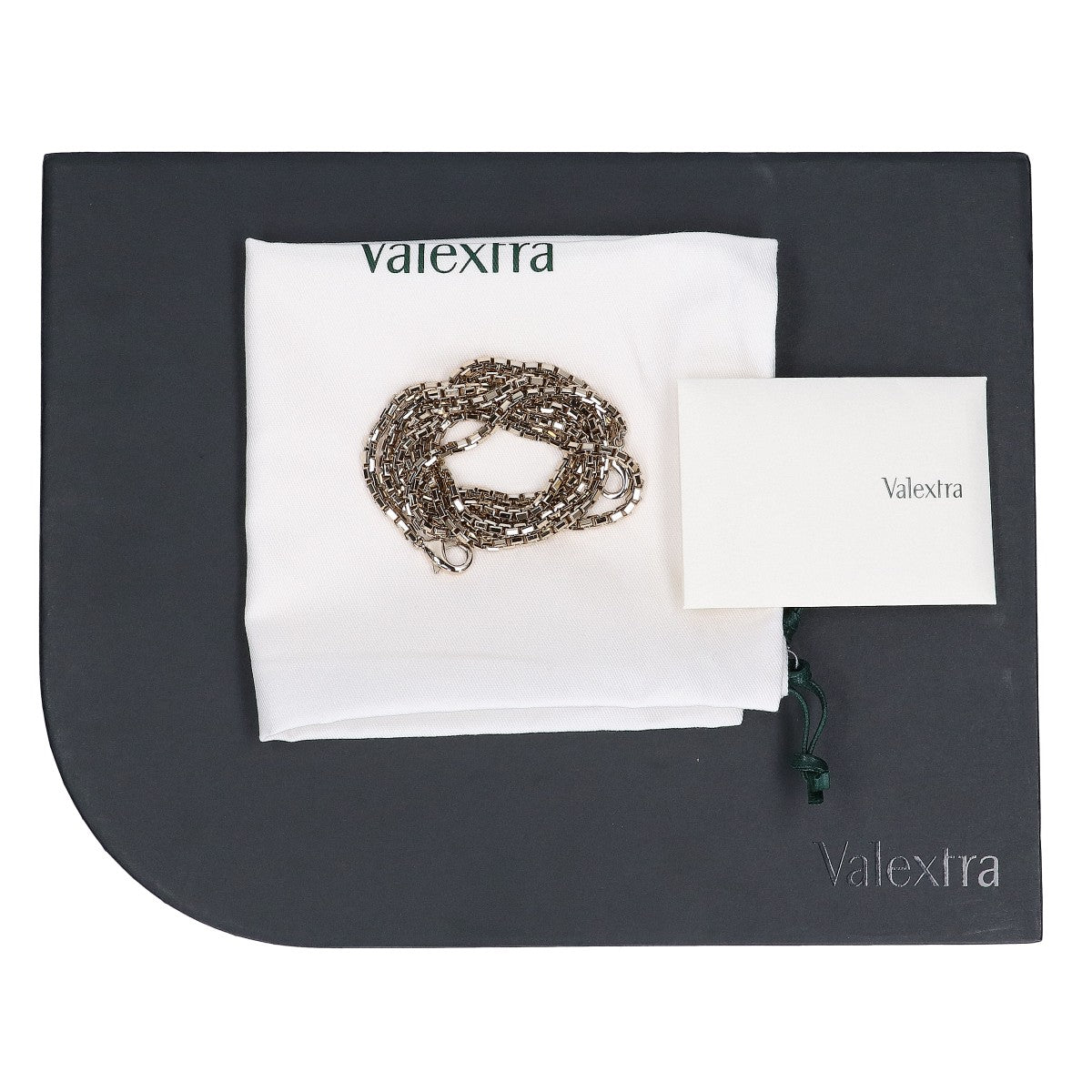 Valextra ヴァレクストラ 新品同様 SGNL0055028LOCPL99 ノーロ チェーンウォレットバッグ ショルダーバッグ