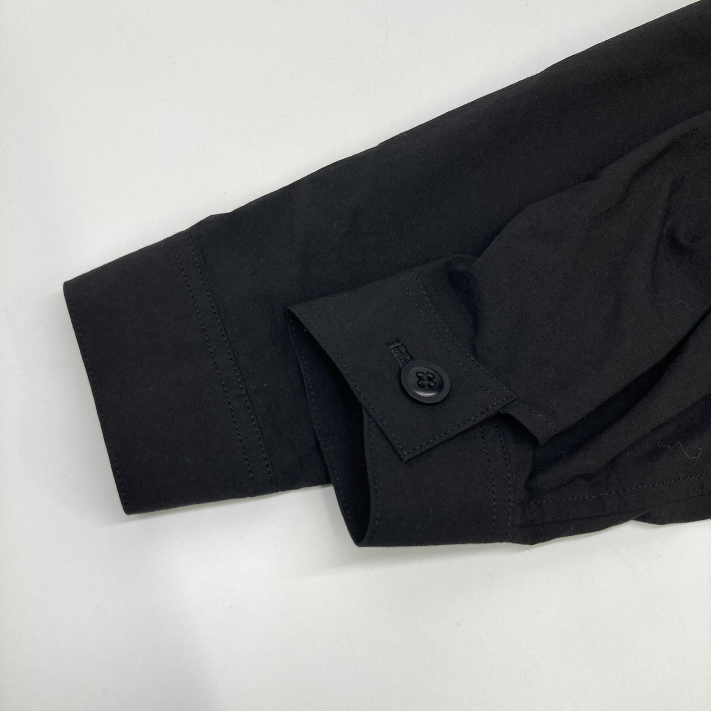 Y's ワイズ YZ-C12-017 23SS ブラック サージカルコットンリネンガウン コート 1