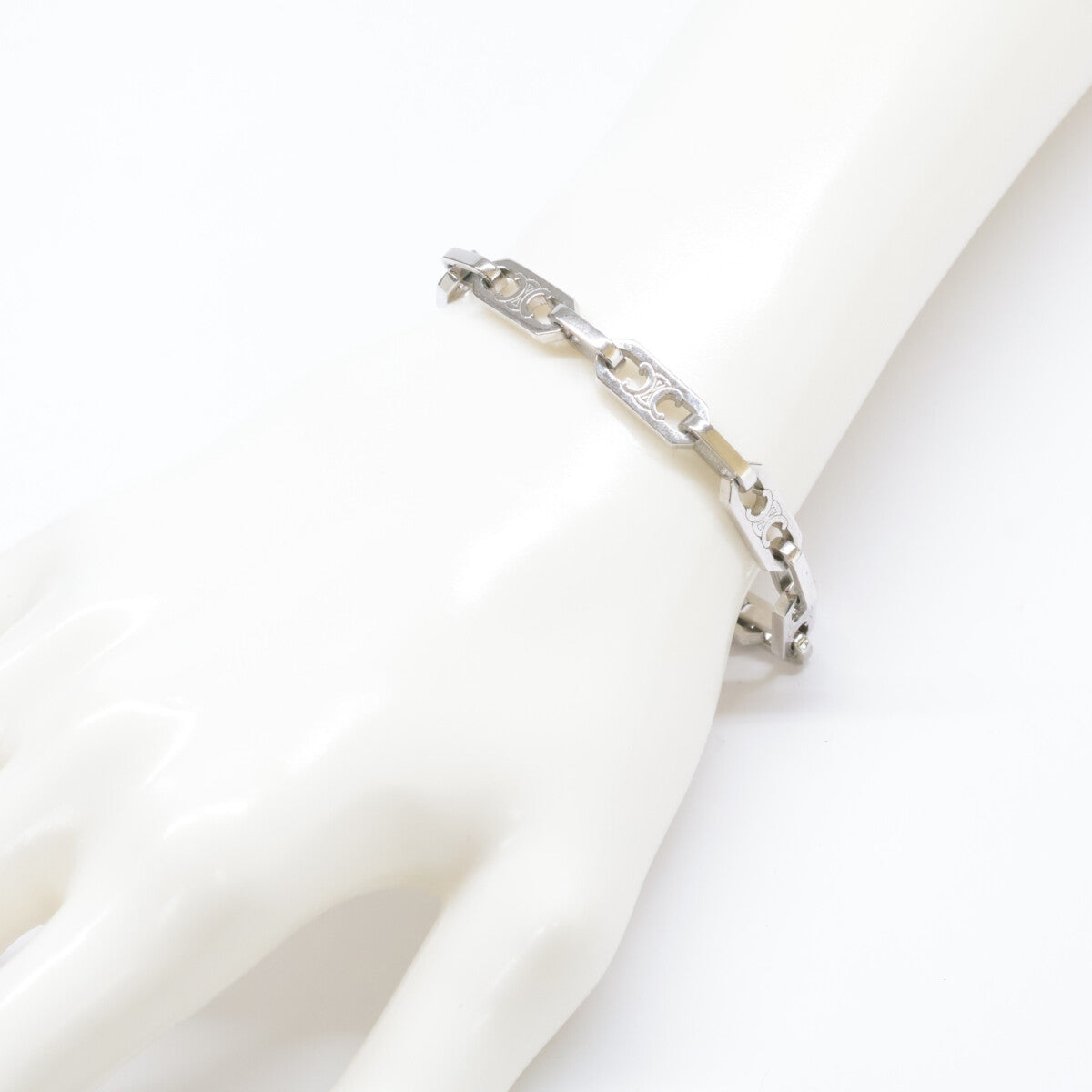 CELINE セリーヌ 461OK6BRA.36SI ロジウムフィニッシュ ブラス トリオンフ スモール オクタゴン ブレスレット