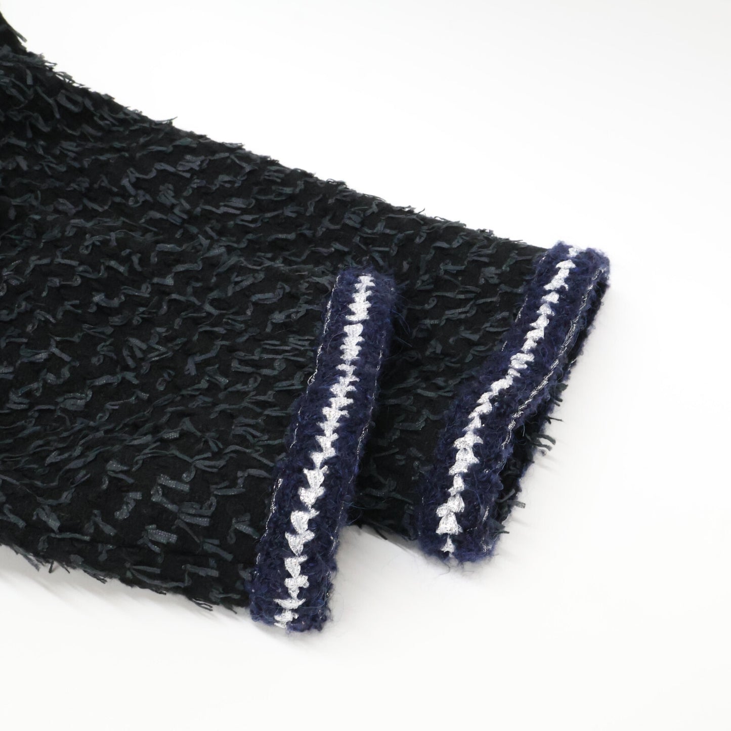 CHANEL シャネル 22AW P73170V64561 ビジューボタン ツイード ロング コート 36