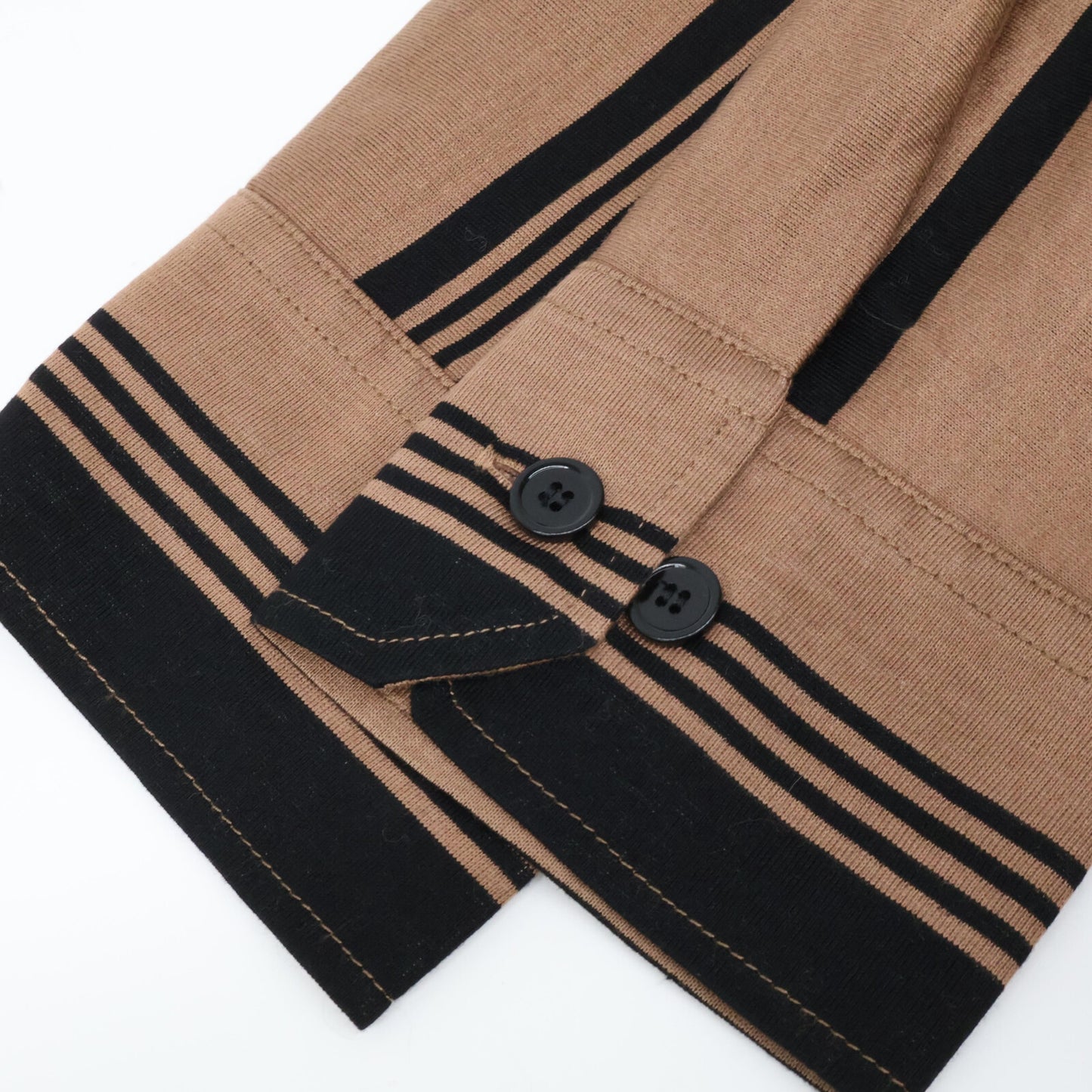 BOTTEGA VENETA ボッテガヴェネタ ブラウン 50924 ストライプ ウエスタンシャツ トップス 46