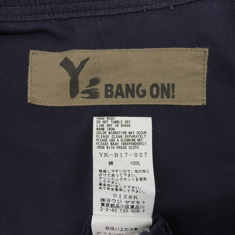 Y's ワイズ 厚手長袖ブラウス コットン トップス メンズ ネイビー YK-B17-027 トップス 2